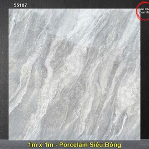 Gạch 1m x 1m Hoàn Mỹ Perfetto 55107 Vân Đá Xanh Ghi