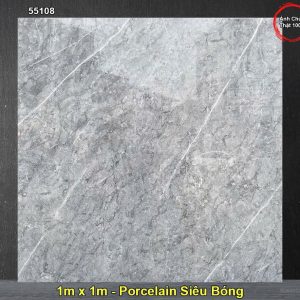 Gạch 1m x 1m Hoàn Mỹ Perfetto 55108 Vân Đá Xám