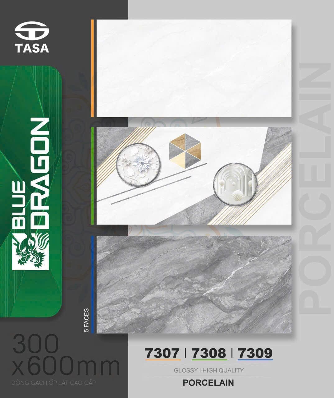 Gạch 30x60 Tasa 7307 Men bóng