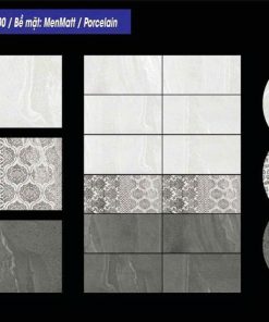 Gạch 40x80 Ấn Độ mã 4540 Rustico Bianco Menmatt