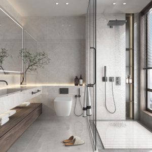 Gạch 60x120 Ấn Độ Novocera mã ANTIQUE GREY Men Bóng