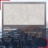 Gạch 60x120 Ấn Độ Novocera mã ANTIQUE GREY Men Bóng