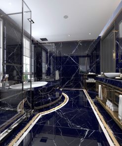 Gạch 60x120 Ấn Độ Novocera mã CALCUTTA BLACK Men Siêu Bóng