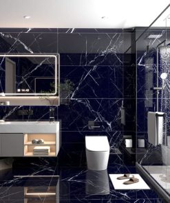 Gạch 60x120 Ấn Độ Novocera mã CALCUTTA BLACK Men Siêu Bóng