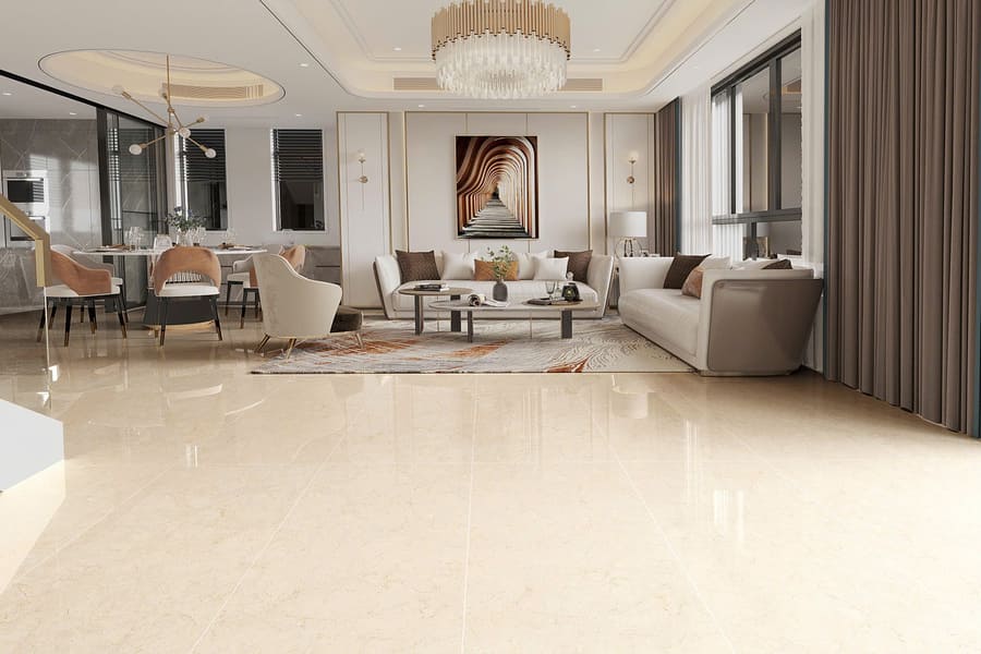 Gạch 60x120 Ấn Độ Novocera mã HARMONY GOLD Men Bóng
