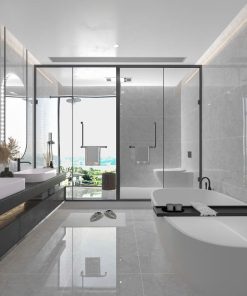 Gạch 60x120 Ấn Độ Novocera mã HARMONY GREY Men Bóng