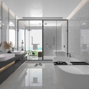 Gạch 60x120 Ấn Độ Novocera mã HARMONY GREY Men Bóng