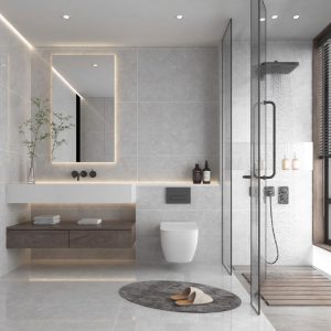 Gạch 60x120 Ấn Độ Novocera mã HARMONY GREY Men Bóng