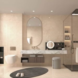 Gạch 60x120 Ấn Độ Novocera mã LIMS BEIGE Men Bóng