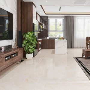Gạch 60x120 Ấn Độ Novocera mã MINT BEIGE Men Bóng