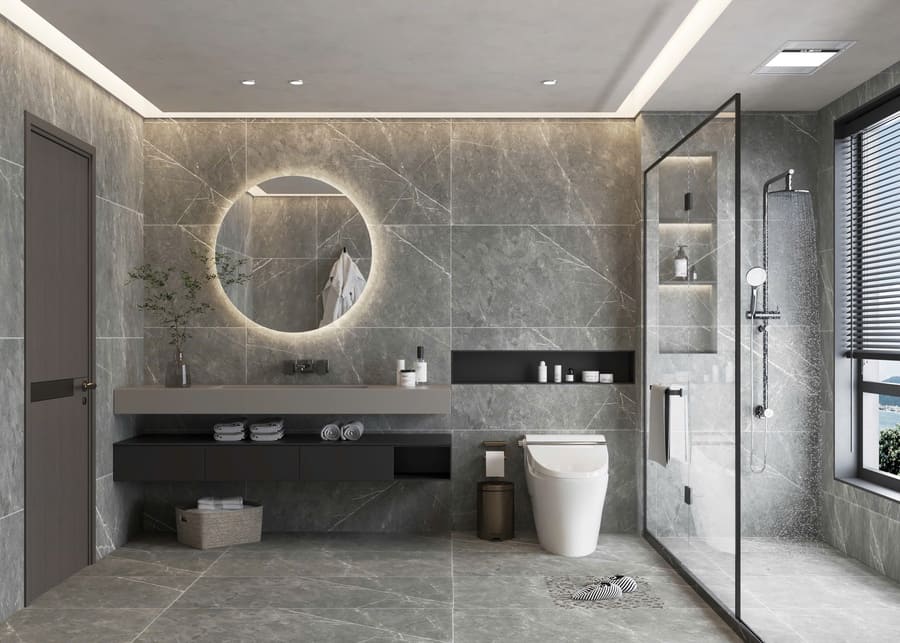 Gạch 60x120 Ấn Độ Novocera mã PEITRA GRIS Men Matt