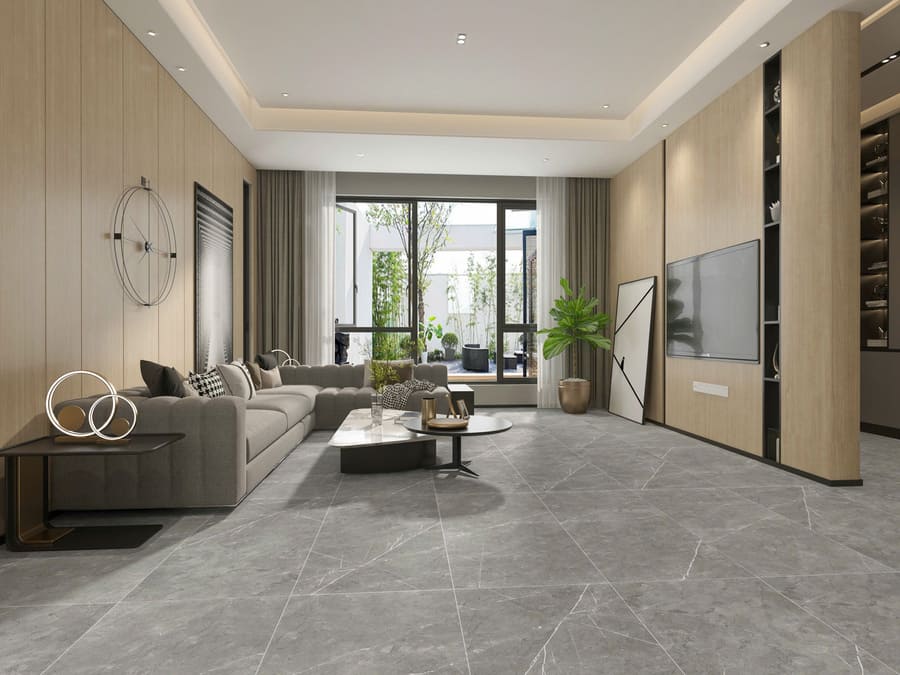 Gạch 60x120 Ấn Độ Novocera mã PEITRA GRIS Men Matt