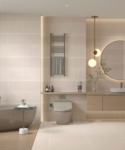 Gạch 60x120 Ấn Độ Novocera mã PIETRA BEIGE PUNCH Men Matt Grid Punch 3D