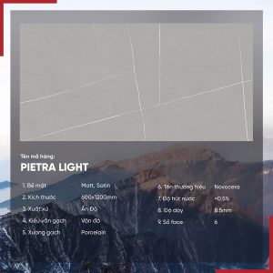 Gạch 60x120 Ấn Độ Novocera mã PIETRA LIGHT Men Matt Satin