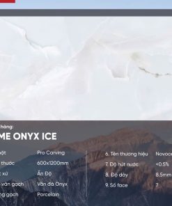Gạch 60x120 Ấn Độ Novocera mã PRIME ONYX ICE Men Matt Pro Carving