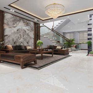 Gạch 60x120 Ấn Độ Novocera mã SIMPLE ONYX Men Bóng