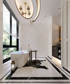 Gạch 60x120 Ấn Độ Novocera mã SIMPLE ONYX Men Bóng