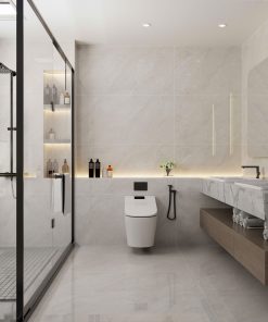 Gạch 60x120 Ấn Độ Novocera mã SOFIA-SILVER Men Bóng