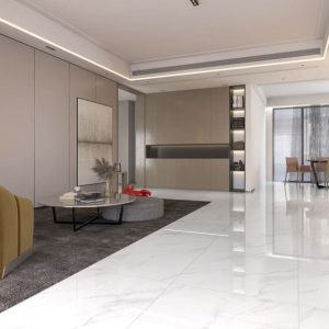Gạch 60x120 Ấn Độ Novocera mã STATURIO GREY Men Bóng