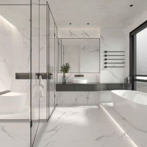 Gạch 60x120 Ấn Độ Novocera mã VENATO BIANCO Men Matt