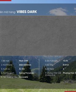 Gạch 60x120 Ấn Độ Novocera mã VIBES DARK Men Matt GHR