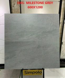 Gạch 60x120 Ấn Độ mã l365 - MILESTONE GREY men matt