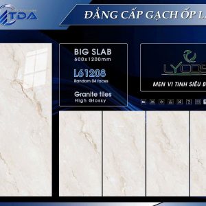 Gạch 60x120 TDA mã L61208 Men Siêu Bóng