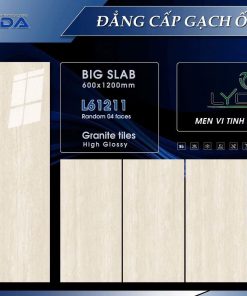 Gạch 60x120 TDA mã L61211 Men Siêu Bóng