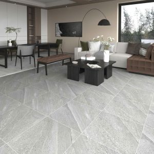 Gạch 60x60 Ấn Độ Novocera mã BORIC GREY Men Matt