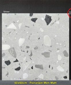 Gạch 60x60 Ấn Độ Silver Terrazzo