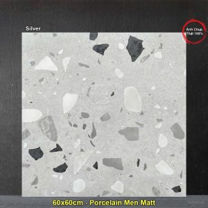 Gạch 60x60 Ấn Độ Silver Terrazzo