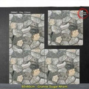 Gạch 60x60 Trung Quốc D6643 Giả Đá Sỏi