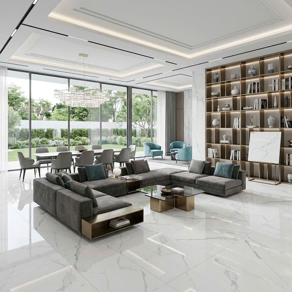 Gạch 60x60 Vitto 73012 Trắng Khói