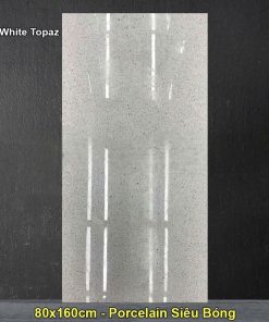 Gạch 80x160 Ấn Độ White Topaz