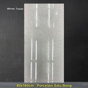 Gạch 80x160 Ấn Độ White Topaz