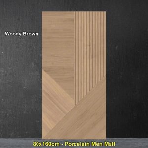 Gạch 80x160 Ấn Độ Woody Brown