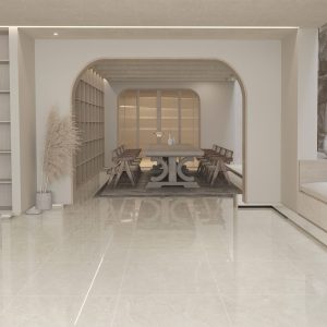 Gạch 80x80 Ấn Độ Novocera mã CYPRUS MARFIL Men Bóng