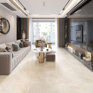 Gạch 80x80 Ấn Độ Novocera mã EMPERADO CREMA Men Bóng
