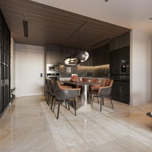 Gạch 80x80 Ấn Độ Novocera mã EMPERADO CREMA Men Bóng