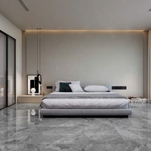 Gạch 80x80 Ấn Độ Novocera mã LONDON GREY Men Bóng