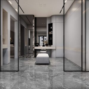 Gạch 80x80 Ấn Độ Novocera mã LONDON GREY Men Bóng