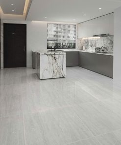Gạch 80x80 Ấn Độ Novocera mã TRAVENTINO GREY Men Bóng