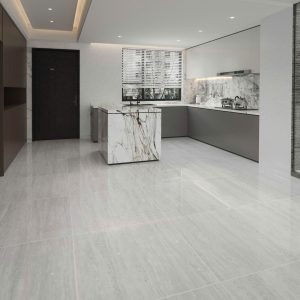 Gạch 80x80 Ấn Độ Novocera mã TRAVENTINO GREY Men Bóng