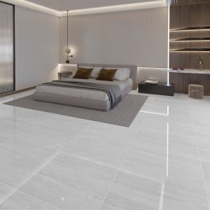 Gạch 80x80 Ấn Độ Novocera mã TRAVENTINO GREY Men Bóng