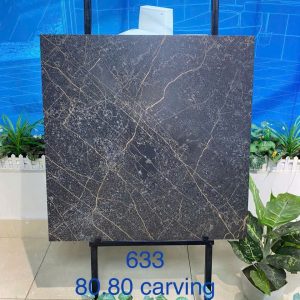 Gạch 80x80 Ấn Độ mã 633 men matt Carving