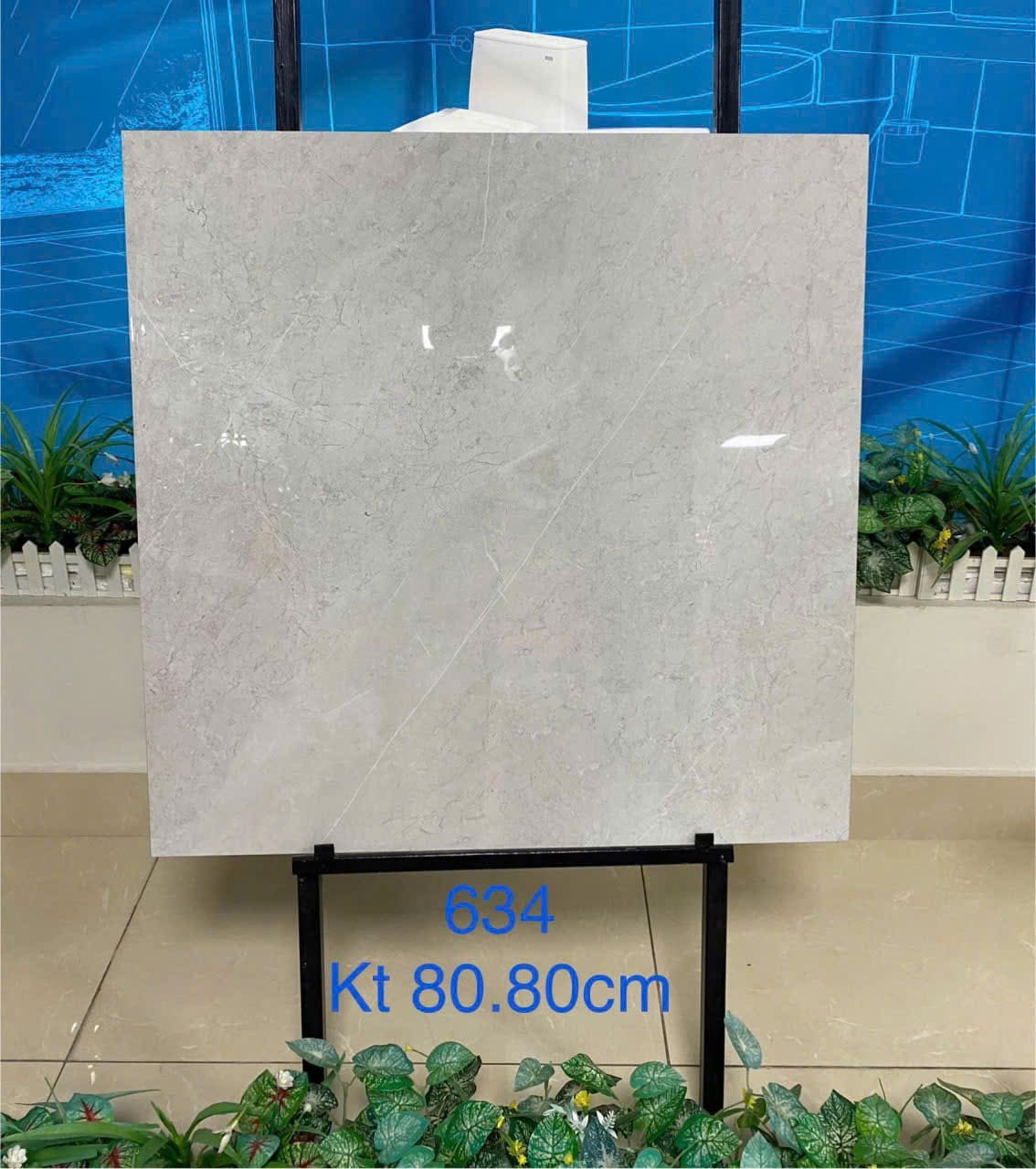 Gạch 80x80 Ấn Độ mã 634 men bóng