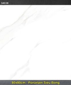 Gạch 80x80 Hoàn Mỹ Perfetto 34038 Trắng Khó