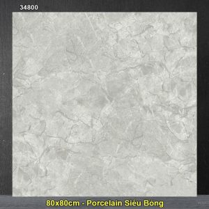 Gạch 80x80 Hoàn Mỹ Perfetto 34800 Vân Ghi Xám