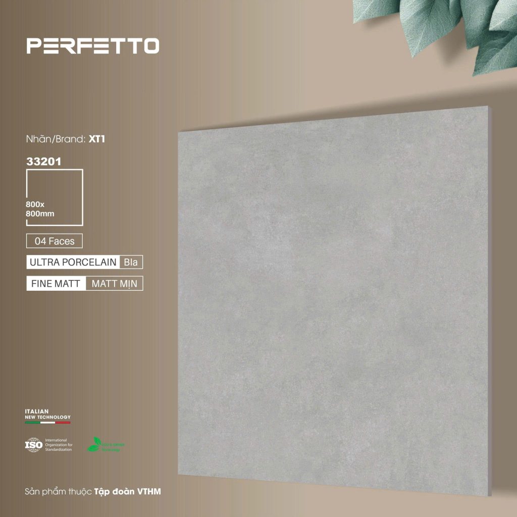 Gạch 80x80 Hoàn Mỹ Perfetto mã 33201 Men Matt Mịn