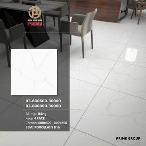 Gạch 80x80 PRIME mã 30000 Men Bóng